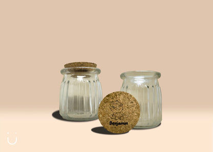 10x Ribbelpotje met naam - Deugeniet - Doopsuiker diy