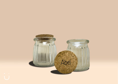 10x Ribbelpotje met naam - Deugeniet - Doopsuiker diy