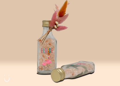 5x Flesje met badzout - communie - Deugeniet - Communiebedankjes