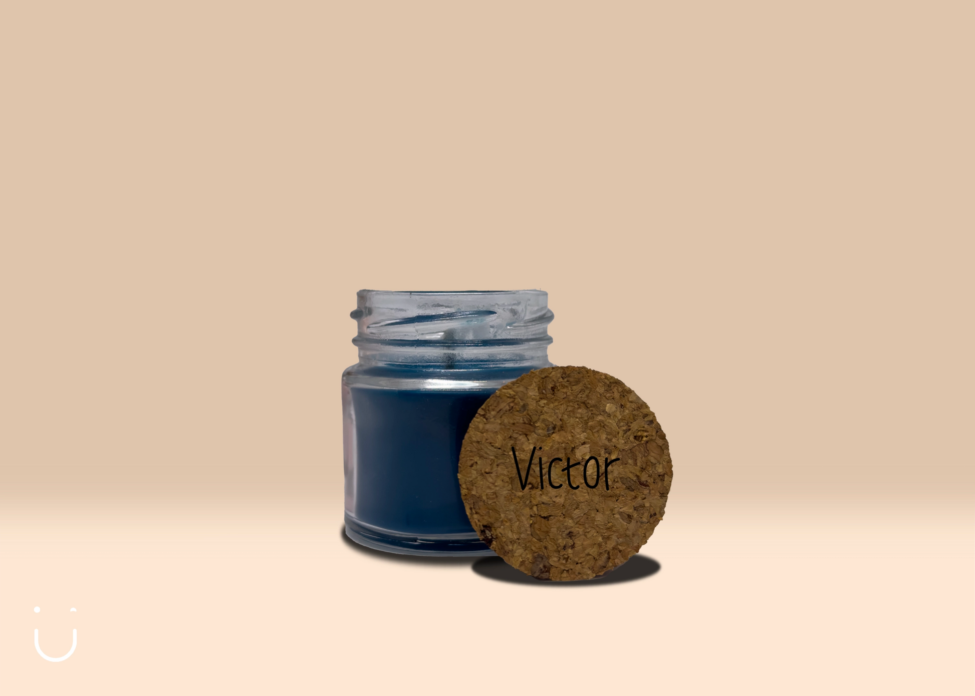 5x Mini geurkaars - Blauw - Deugeniet - Doopsuiker diy