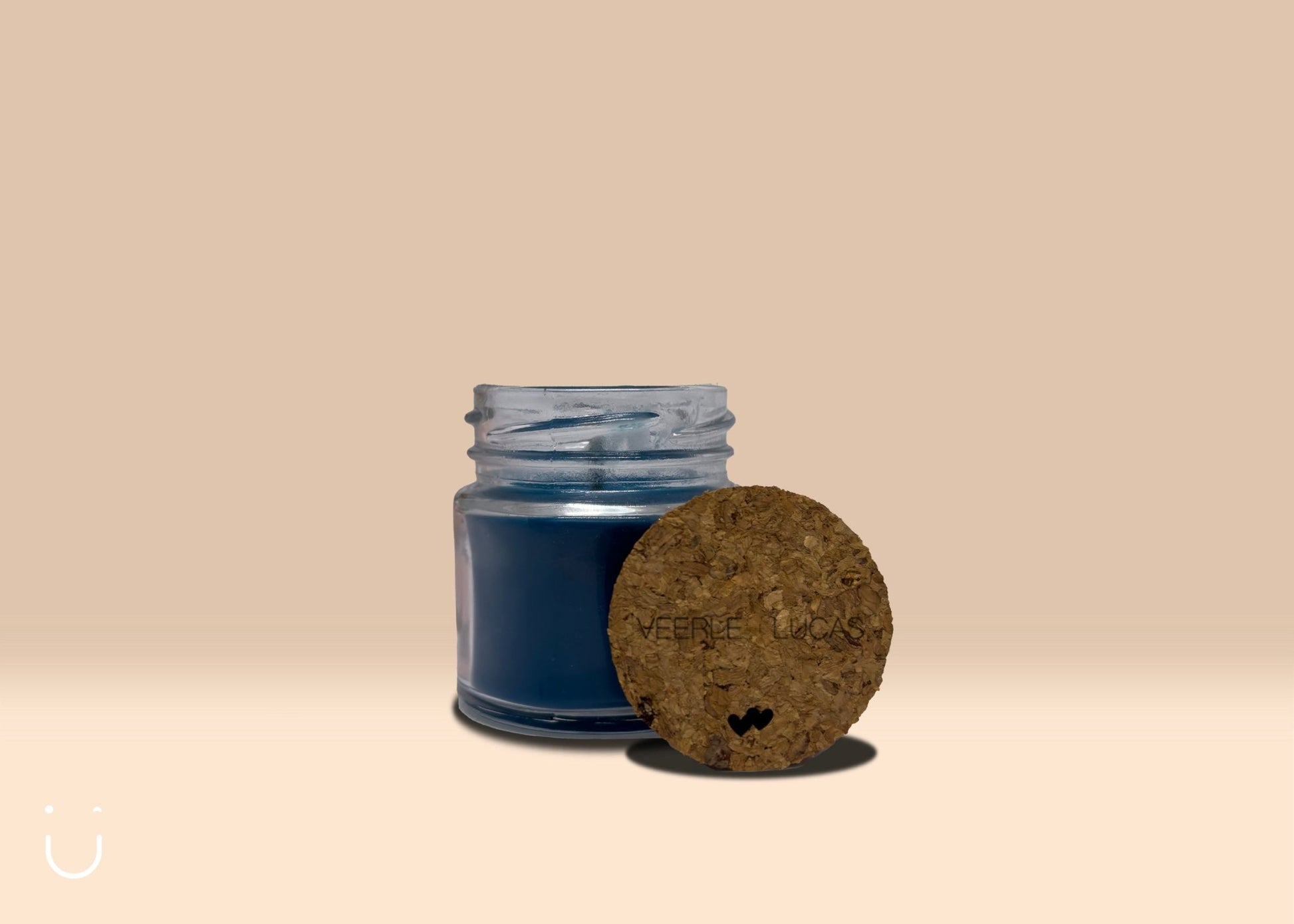 5x Mini geurkaars - Blauw - trouw - Deugeniet - Huwelijk bedankjes