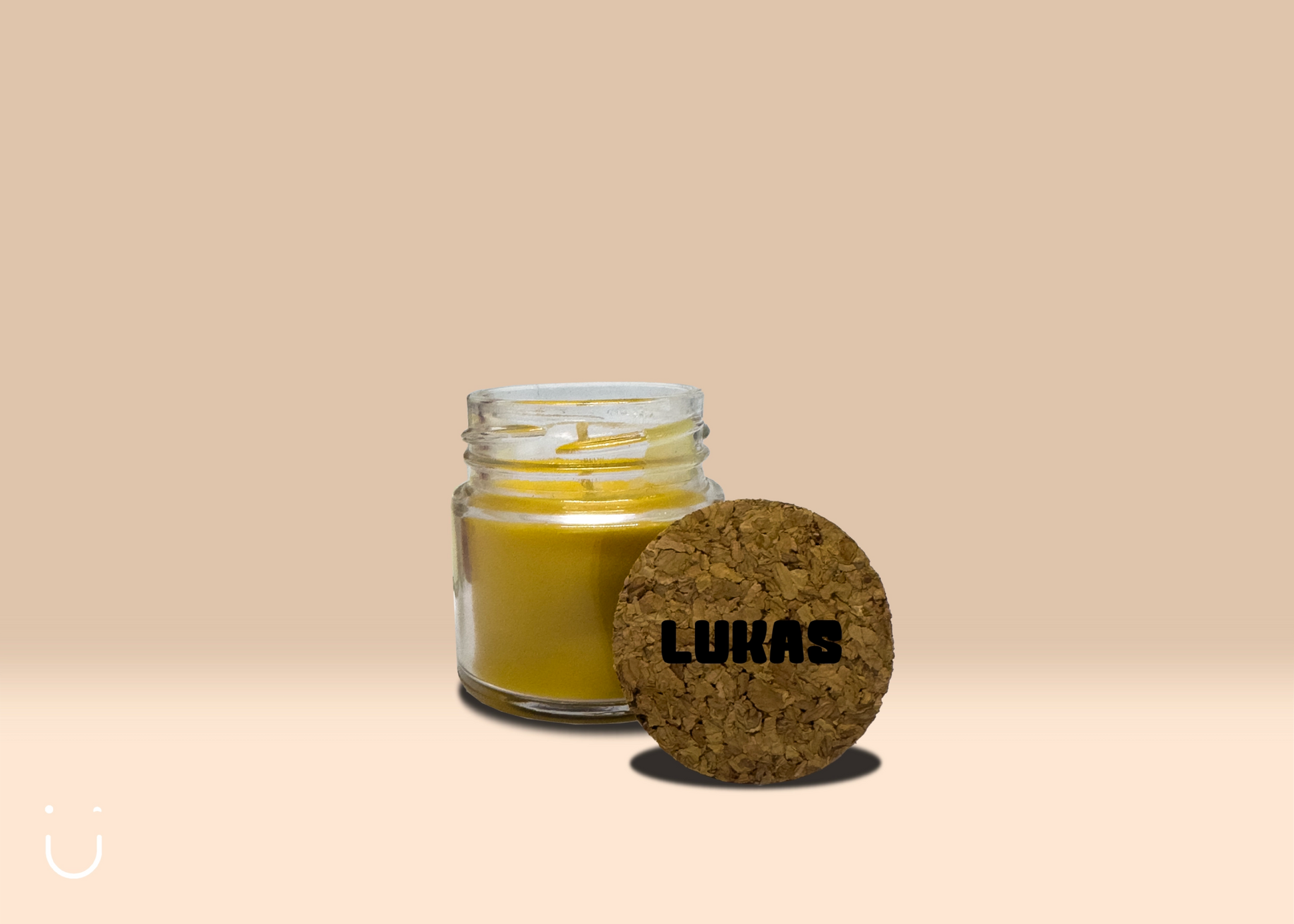 5x Mini geurkaars - Geel - Deugeniet - Doopsuiker diy