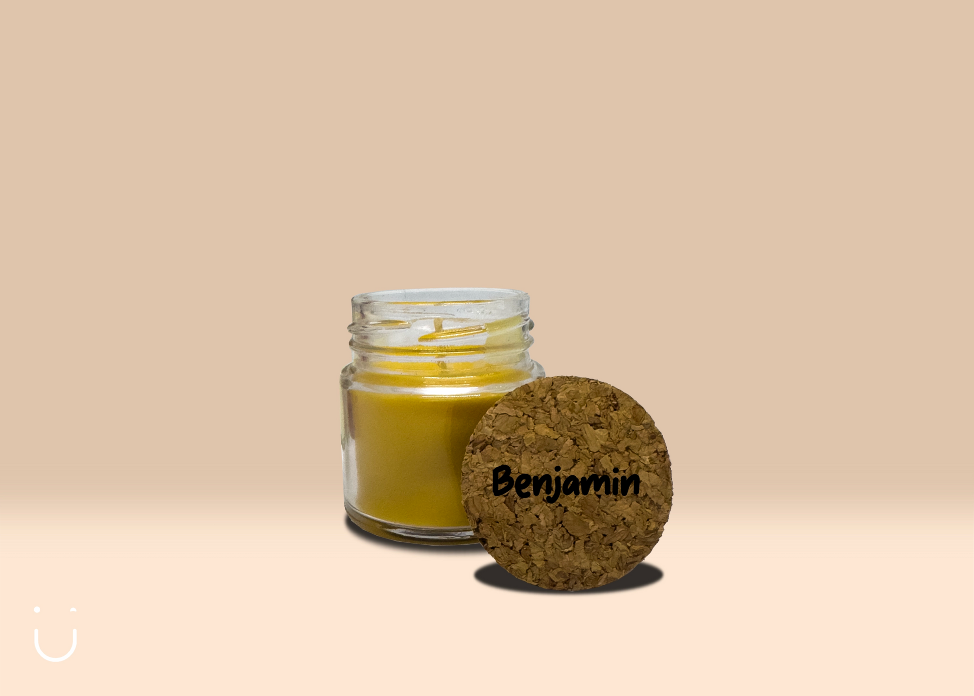 5x Mini geurkaars - Geel - Deugeniet - Doopsuiker diy