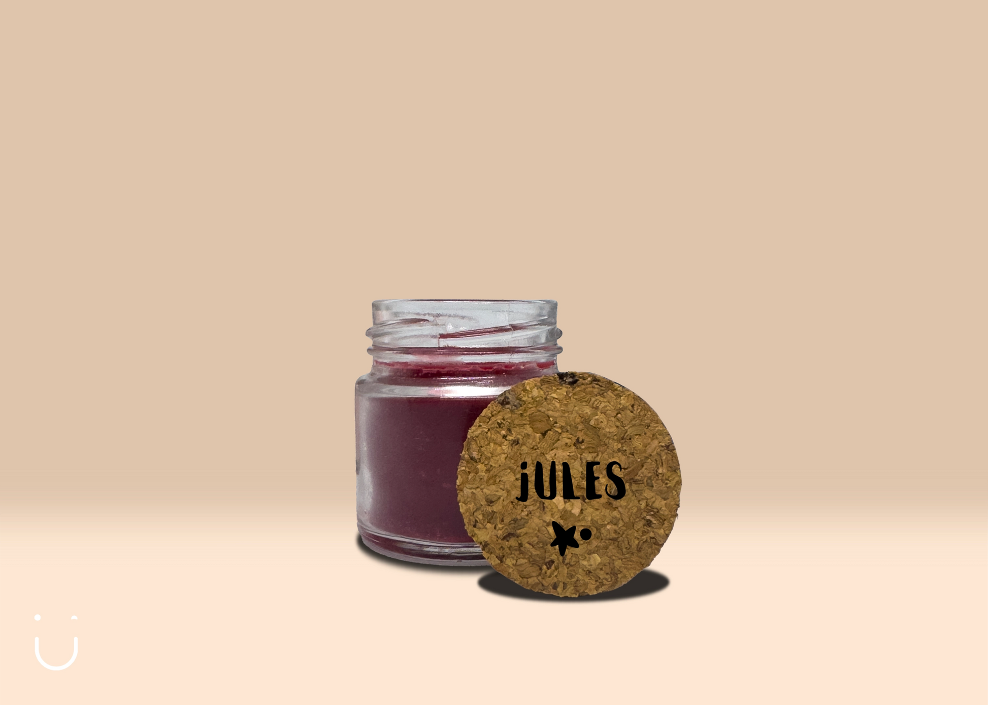 5x Mini geurkaars - Rood - Deugeniet - Doopsuiker diy