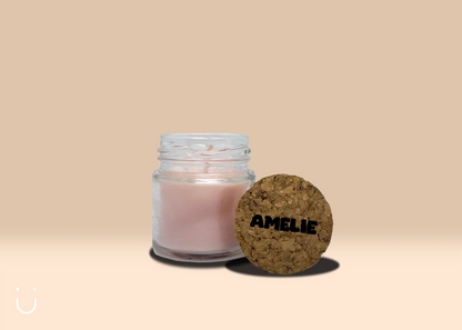 5x Mini geurkaars - Roze - Deugeniet - Doopsuiker diy