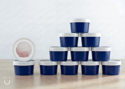 10x Deugeniet doopsuiker doosje - Donkerblauw