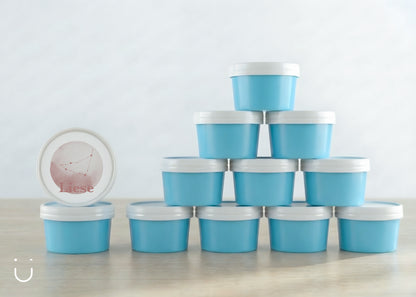 10x Deugeniet doopsuiker doosje - Blauw