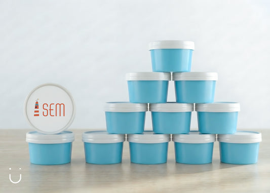 Deugeniet doopsuiker doosje - Blauw • per 10 stuks