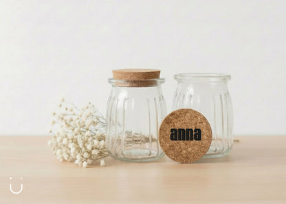 Ribbelpotje met naam - Doopsuiker