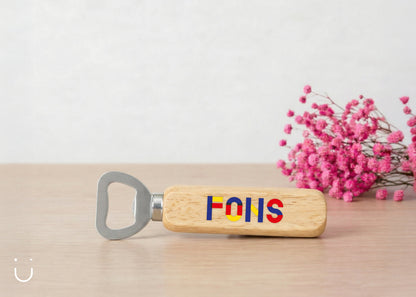 Authentieke flesopener - bedrukt - Doopsuiker