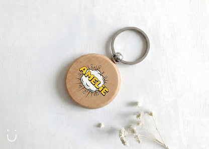 Ronde sleutelhanger - Doopsuiker