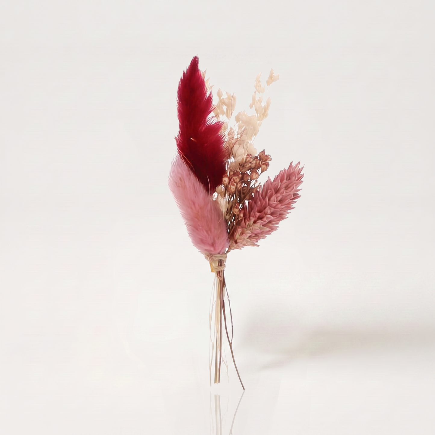 Mini droogboeketje ardoise roze