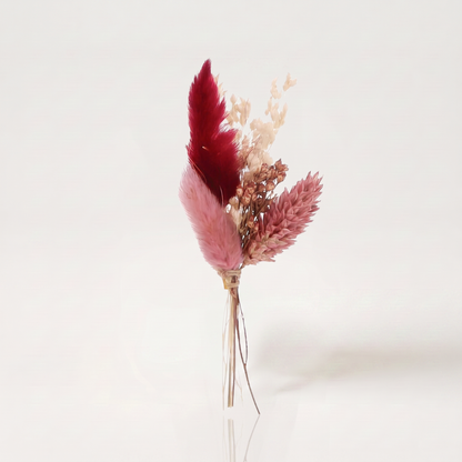 Mini droogboeketje ardoise roze