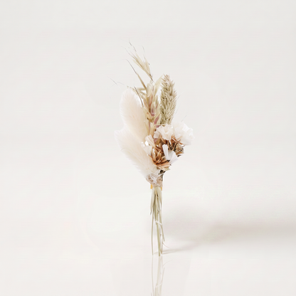 Mini droogboeketje wit beige