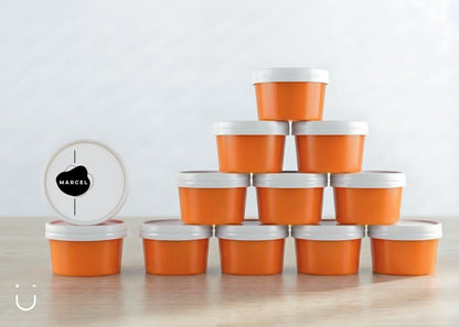 10x Deugeniet doopsuiker doosje - Oranje