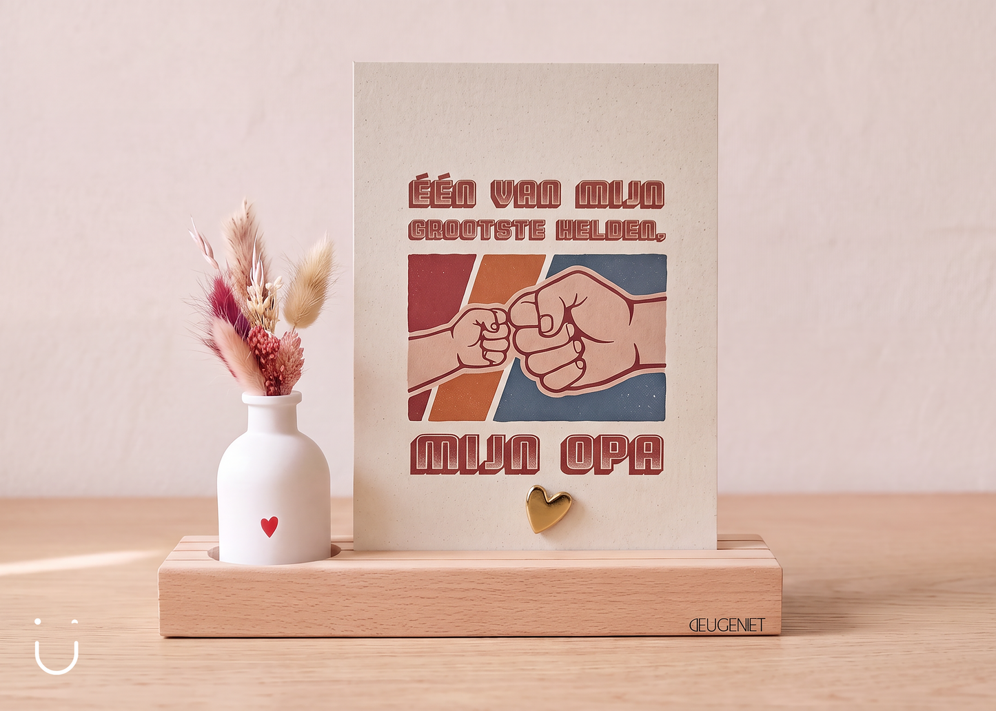 Cadeau voor opa met droogbloemen – Mijn held