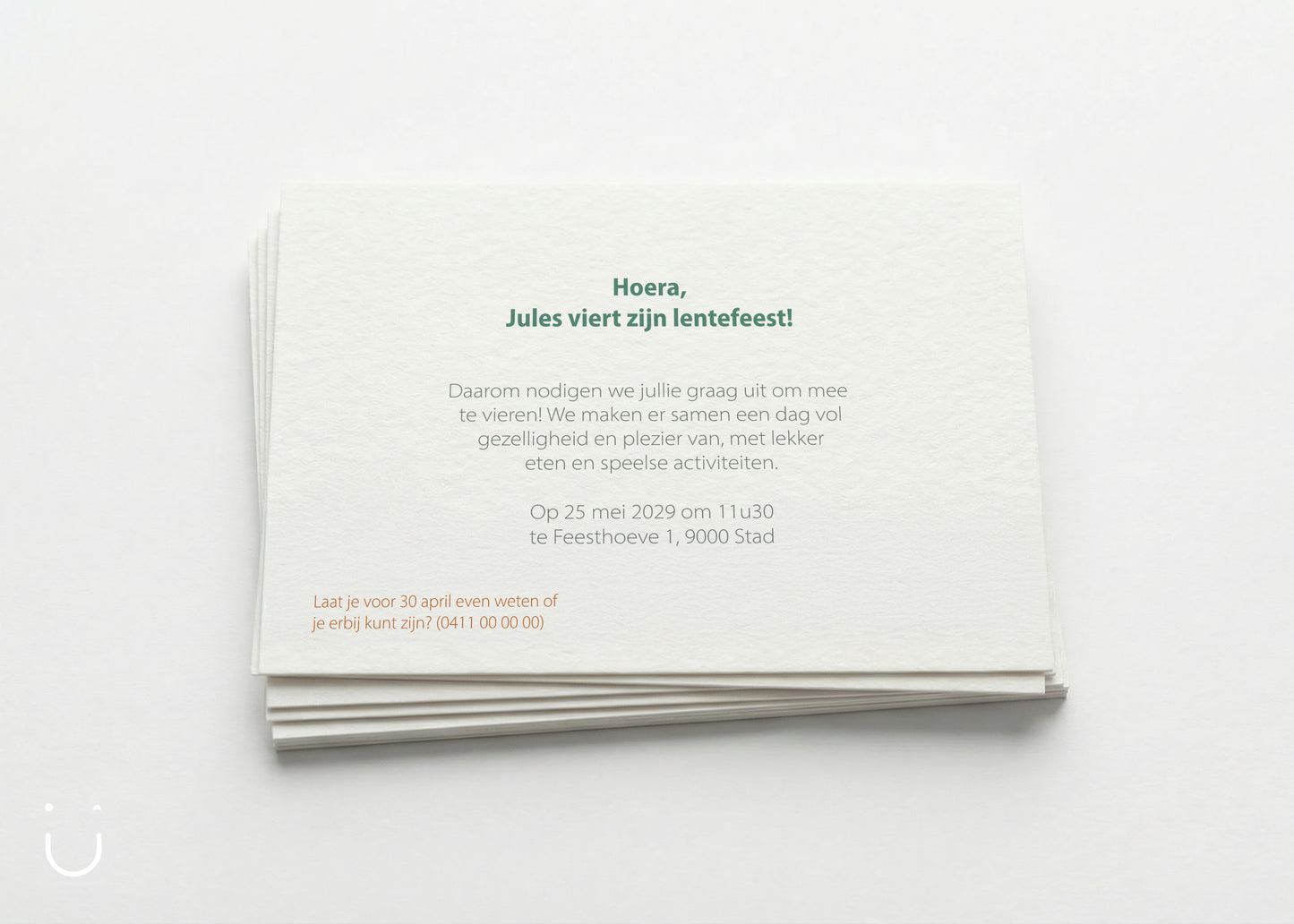 Communie uitnodiging "Jules"