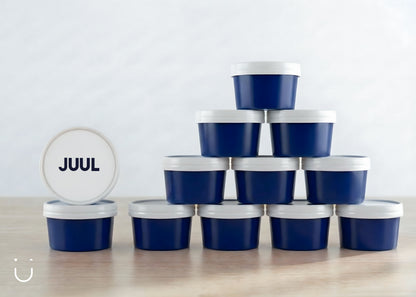 10x Deugeniet doopsuiker doosje - Donkerblauw