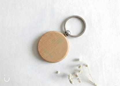 Ronde sleutelhanger - Doopsuiker