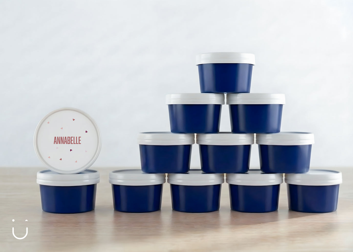 10x Deugeniet doopsuiker doosje - Donkerblauw