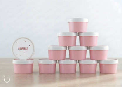 10x Deugeniet doopsuiker doosje - Roze