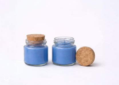 Mini kaars - Blauw - Doopsuiker