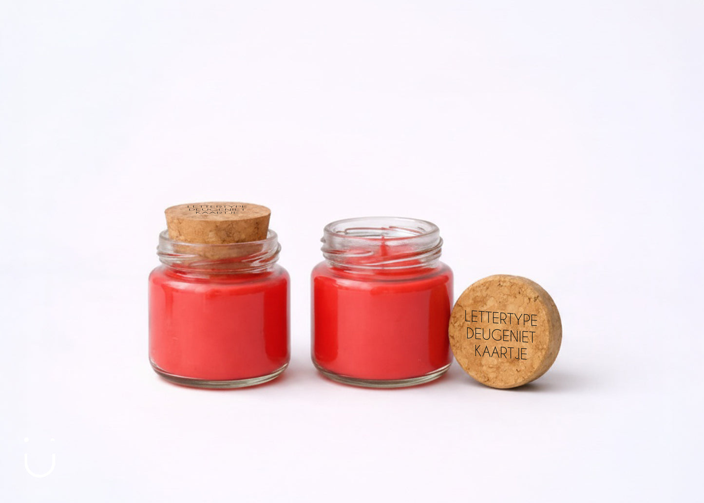 Mini kaars - Rood - Doopsuiker