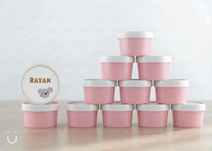 10x Deugeniet doopsuiker doosje - Roze