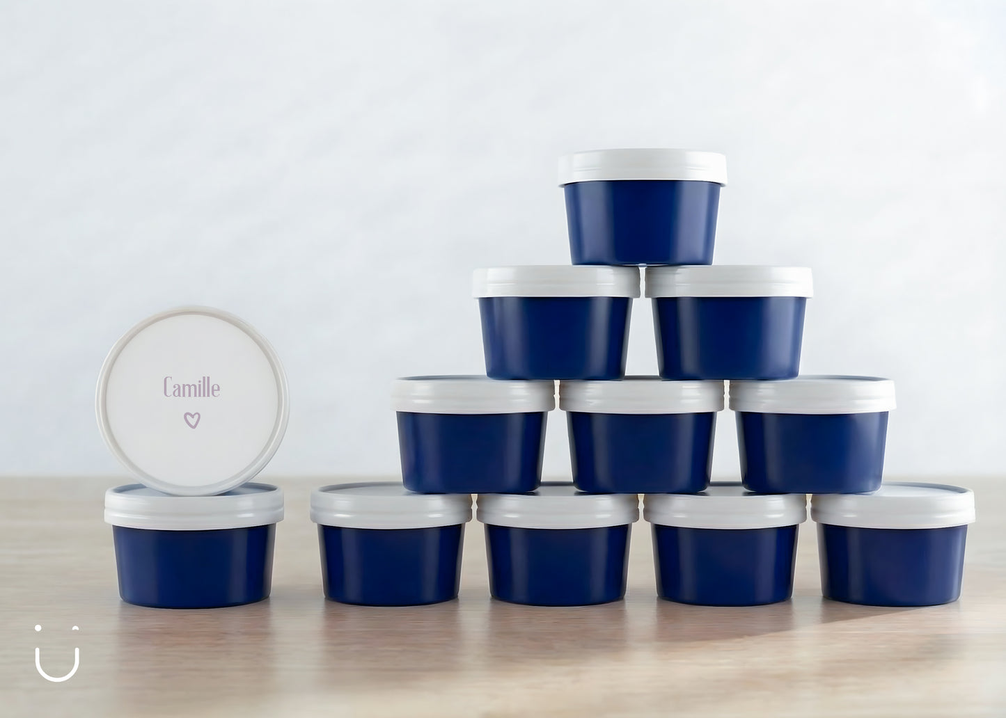 10x Deugeniet doopsuiker doosje - Donkerblauw