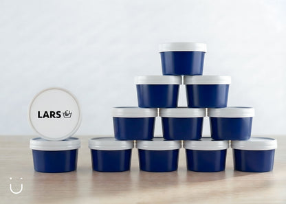 10x Deugeniet doopsuiker doosje - Donkerblauw