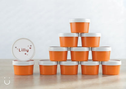 10x Deugeniet doopsuiker doosje - Oranje