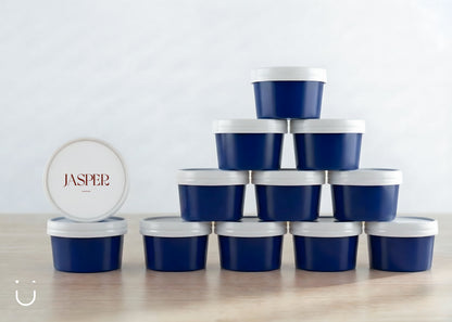 10x Deugeniet doopsuiker doosje - Donkerblauw