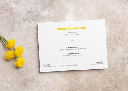 Geboortekaartje "Oepsie Daisy" - N°2