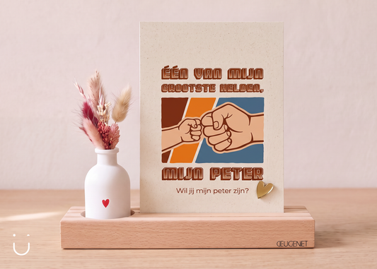 Peter vragen cadeau met droogbloemen – Mijn held