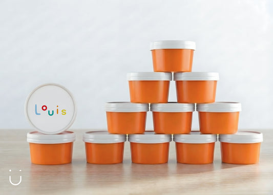 Deugeniet doopsuiker doosje - Oranje • per 10 stuks