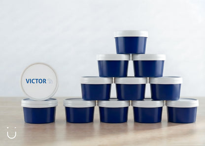 10x Deugeniet doopsuiker doosje - Donkerblauw