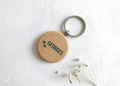 Ronde sleutelhanger - Doopsuiker