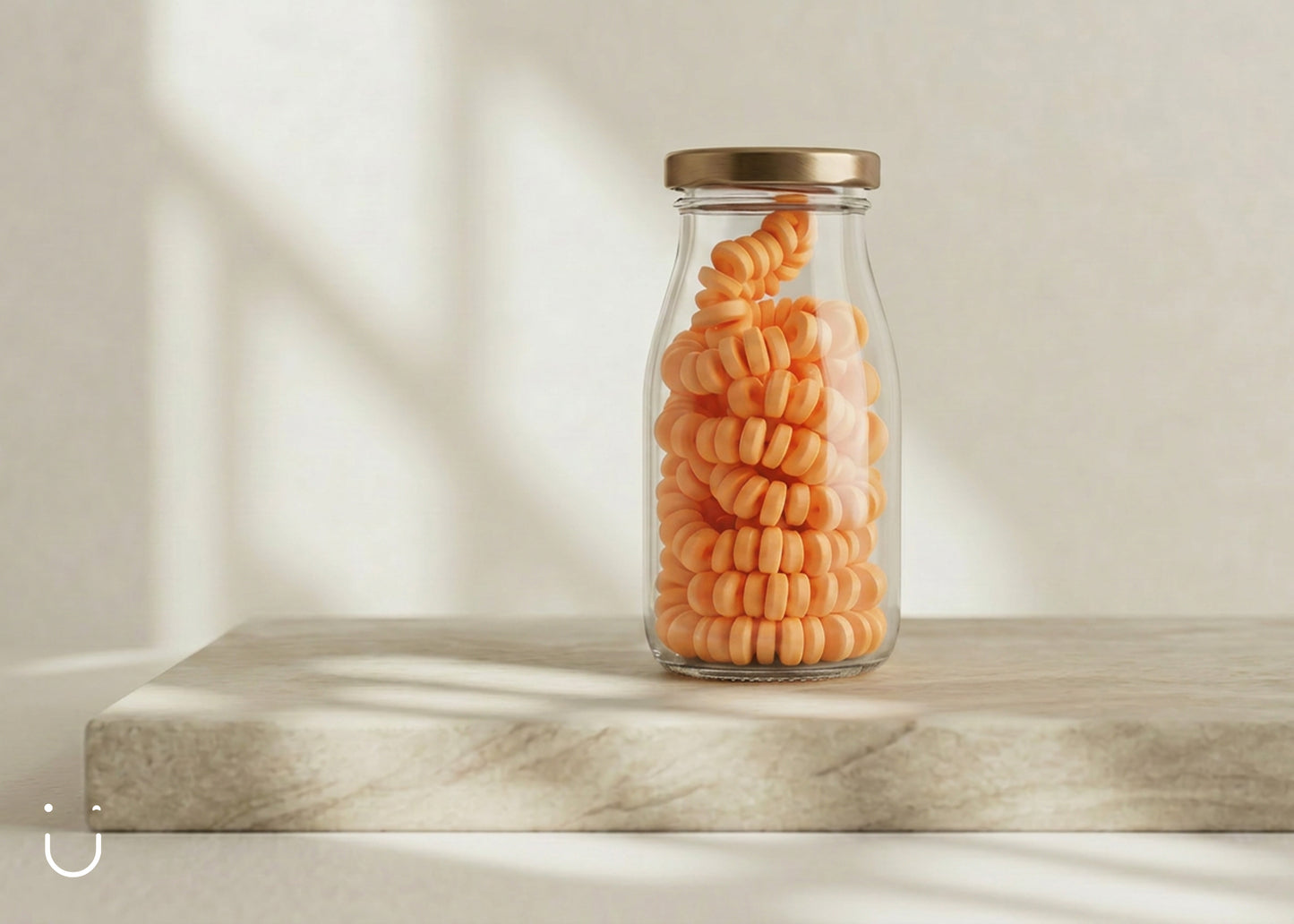 Snoepketting oranje - Doopsuiker
