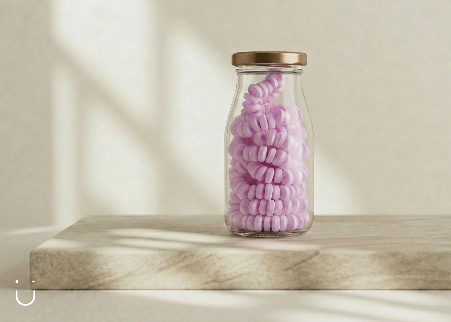 Snoepketting roze - Doopsuiker