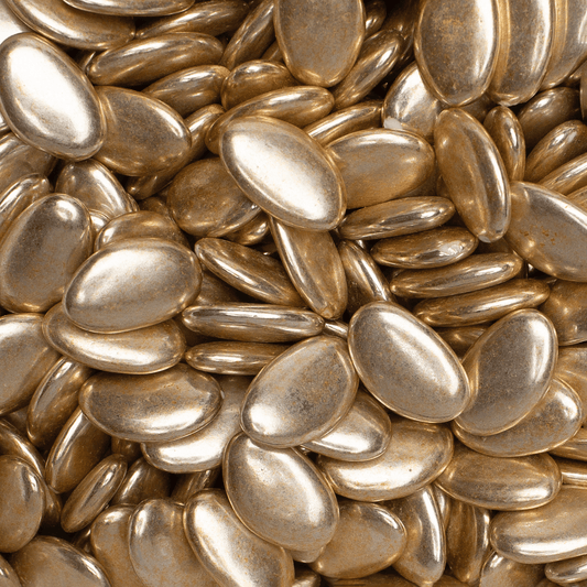 Metallic gouden suikerbonen - De Bock (195g)