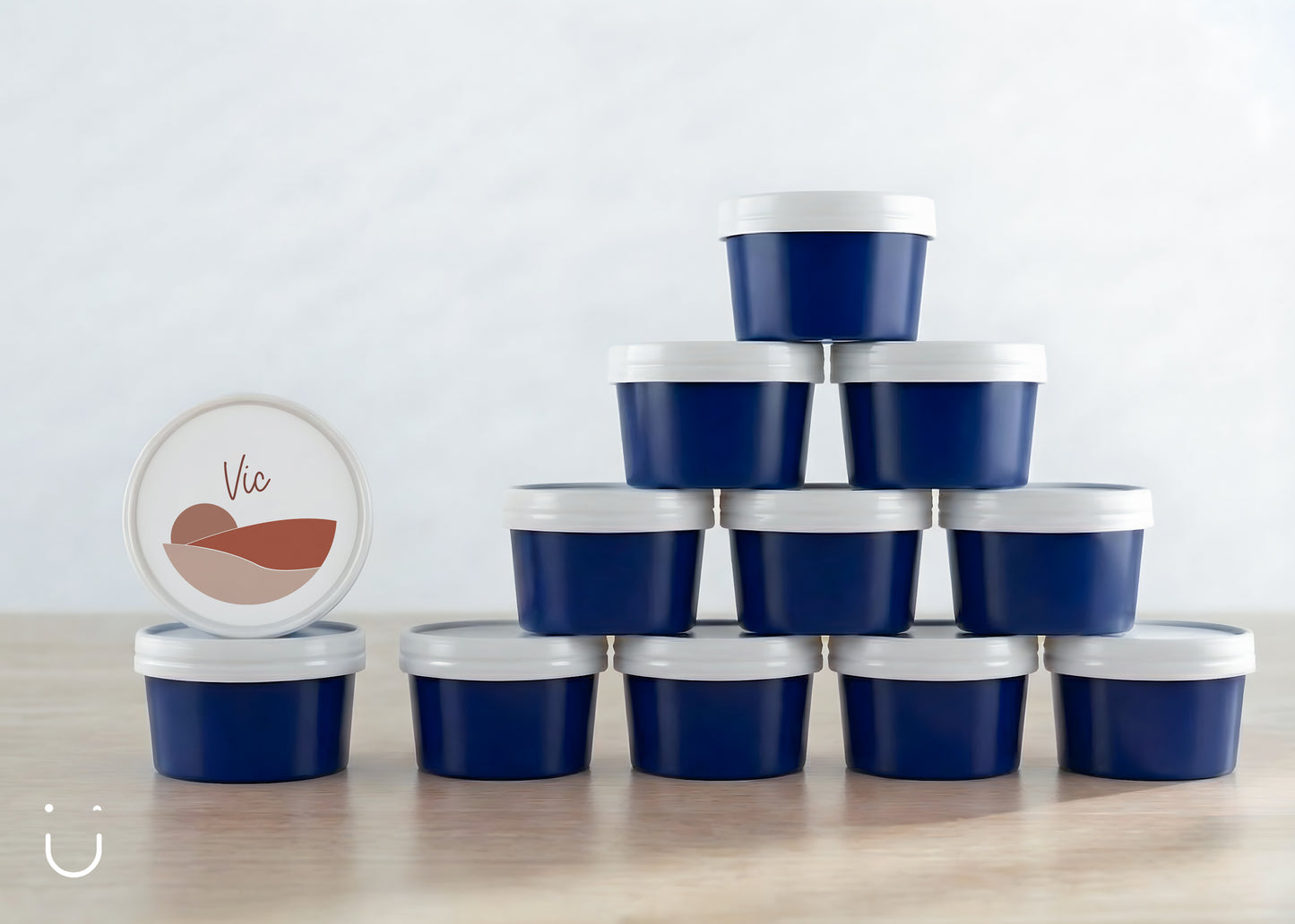 10x Deugeniet doopsuiker doosje - Donkerblauw