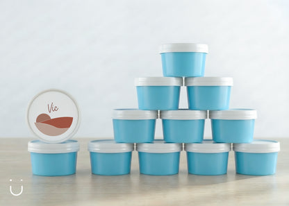 10x Deugeniet doopsuiker doosje - Blauw