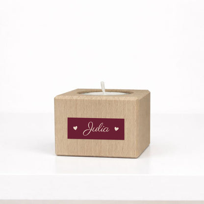 Sticker rechthoek - 1,5x4cm - Doopsuiker • vanaf 20 stuks