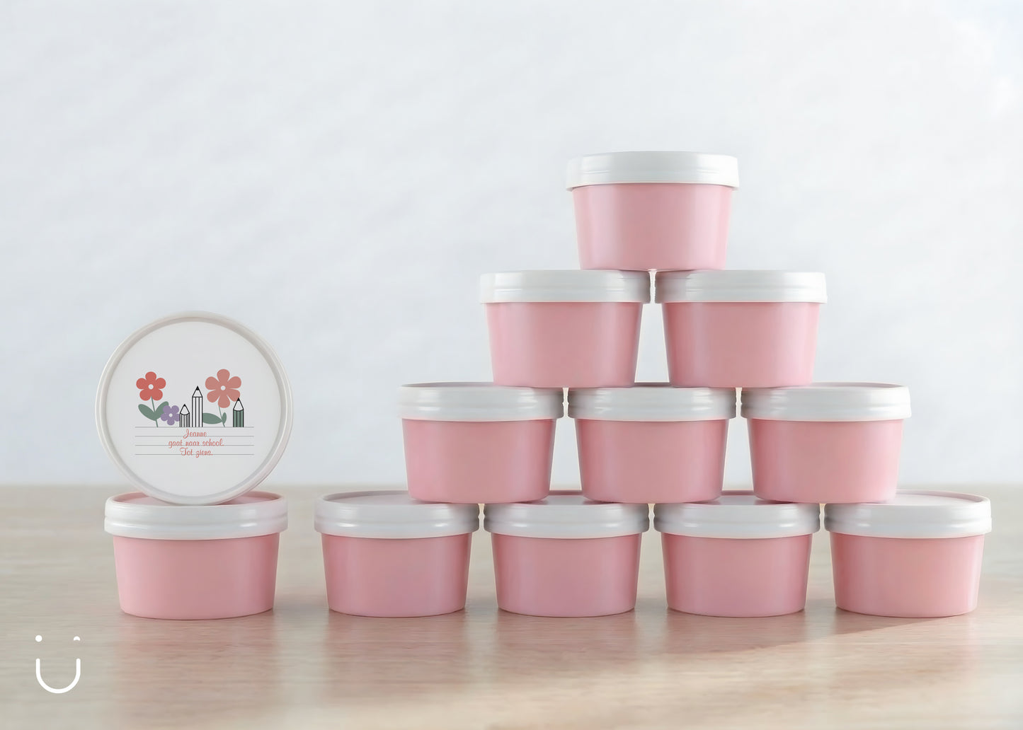 Traktatie crèche Potloden & bloemen • Per 10 stuks