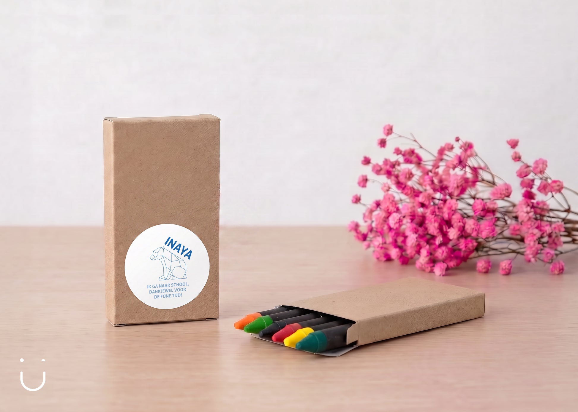 5x traktatie crèche waskrijtjes - IJbeer - Deugeniet - Traktatie crèche