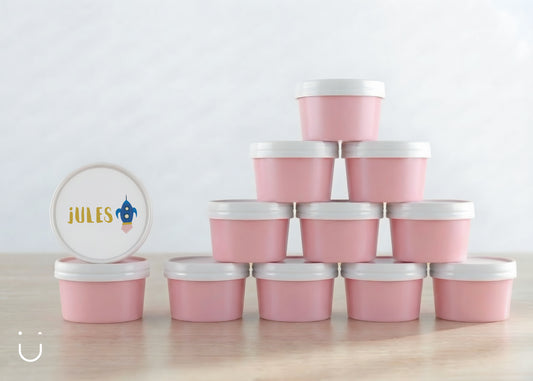 10x Deugeniet doopsuiker doosje - Roze