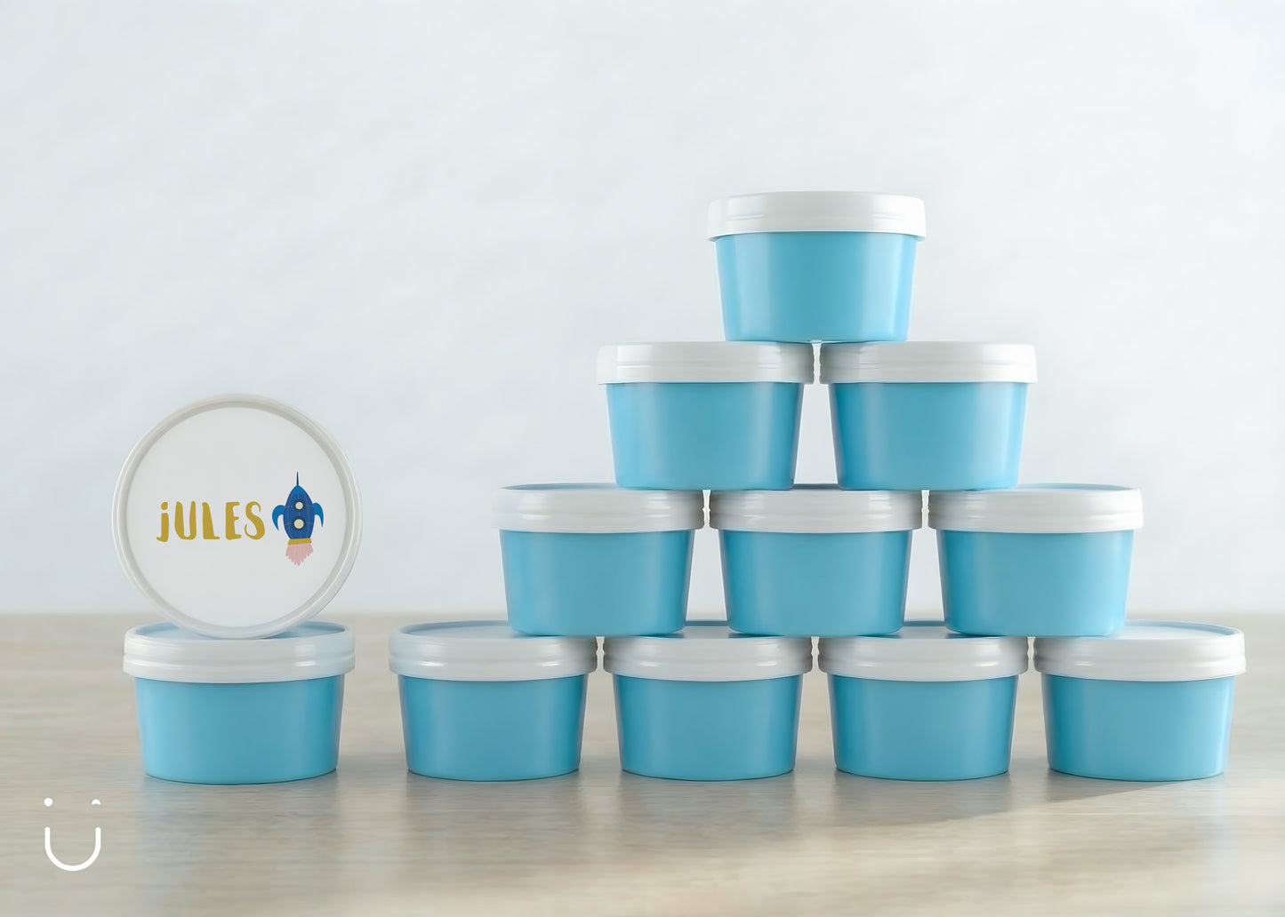 10x Deugeniet doopsuiker doosje - Blauw