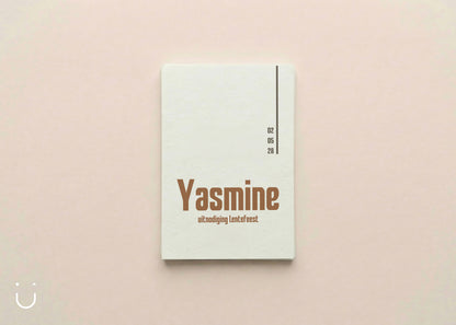Communie uitnodiging "Yasmine"