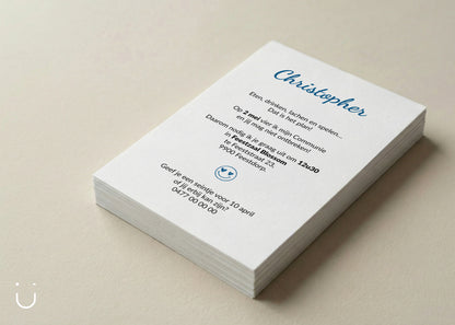 Communie uitnodiging "Christopher"