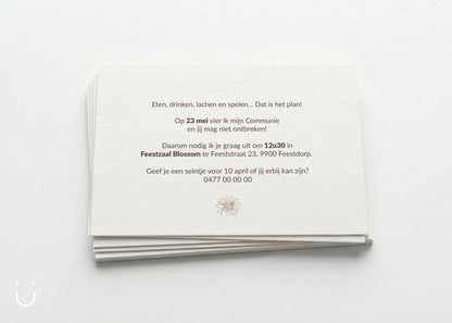 Communie uitnodiging "Laure"